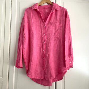 Aerie Gauze Button Up Shirt